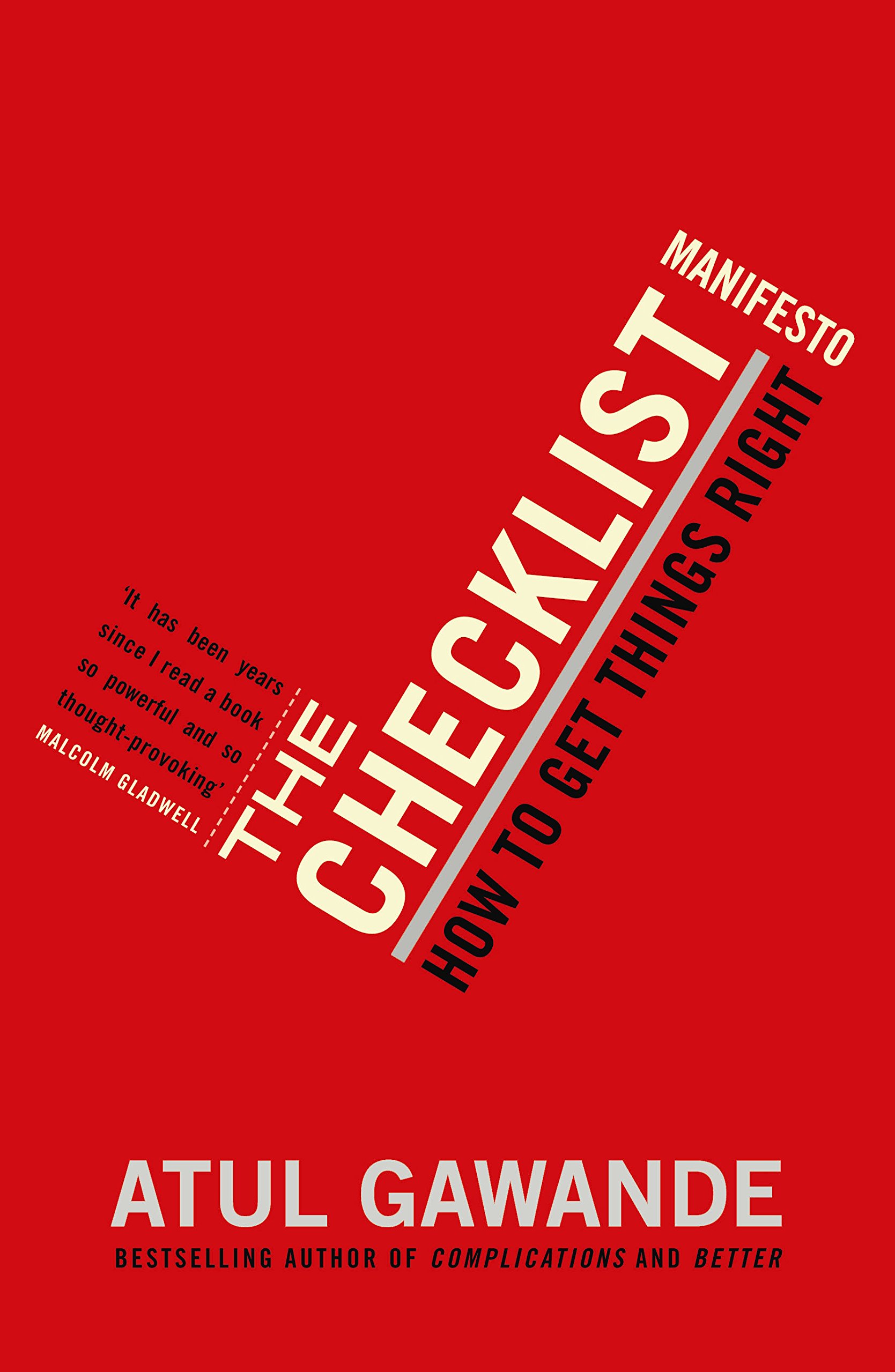 Okładka książki The Checklist Manifesto