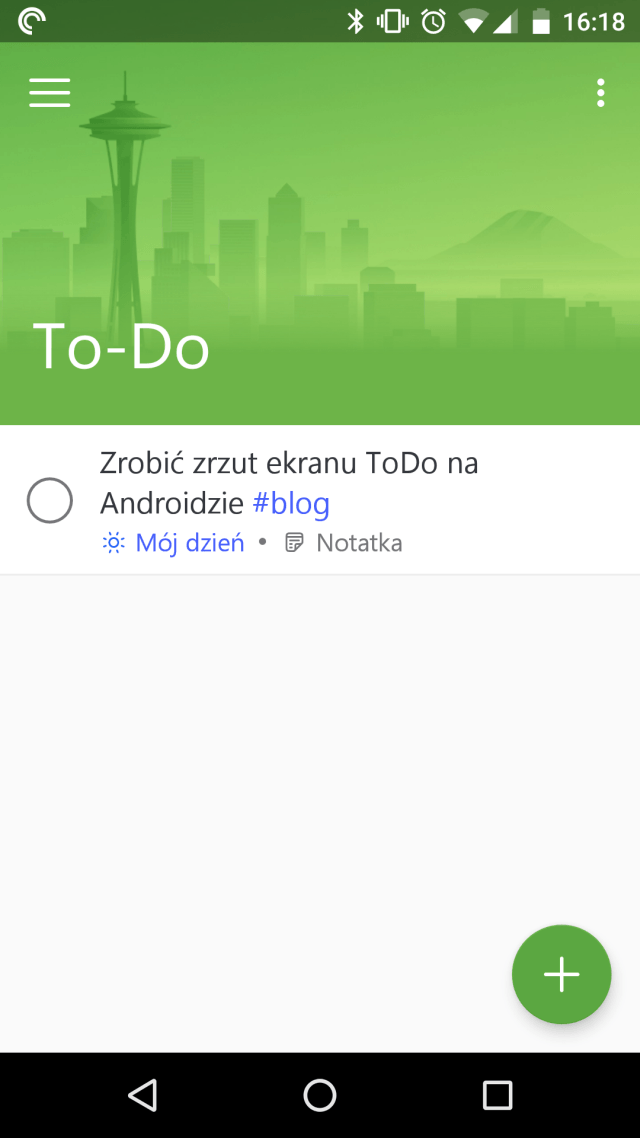 Microsoft To-Do w wersji na Androida